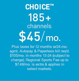 Choice Package - 185 channels